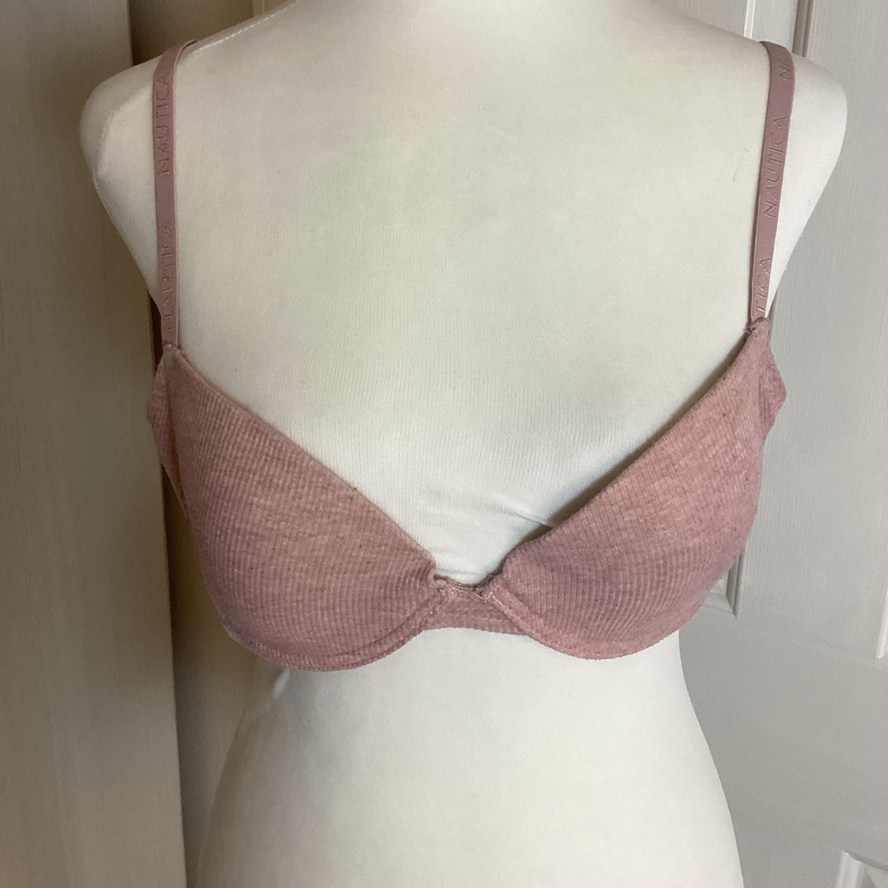 Nautica Dusty Rose Lightly Padded Underwire Bra Sz 36B
